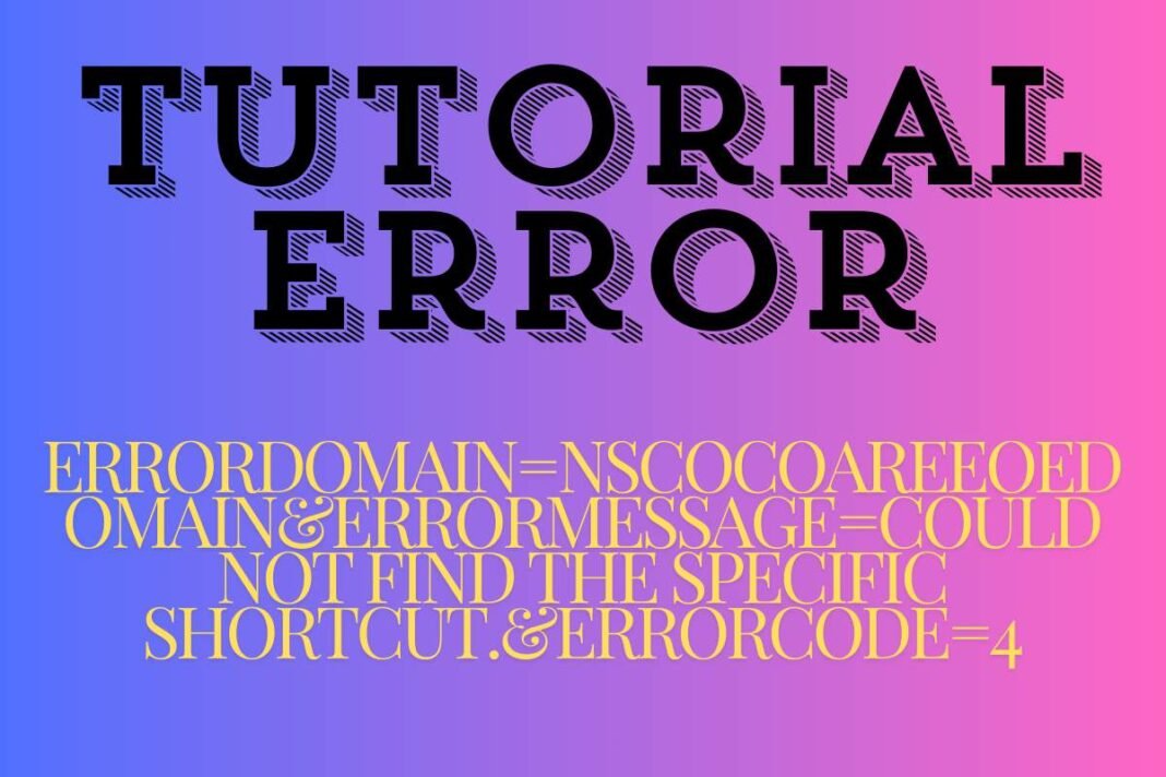 Tutorial Error